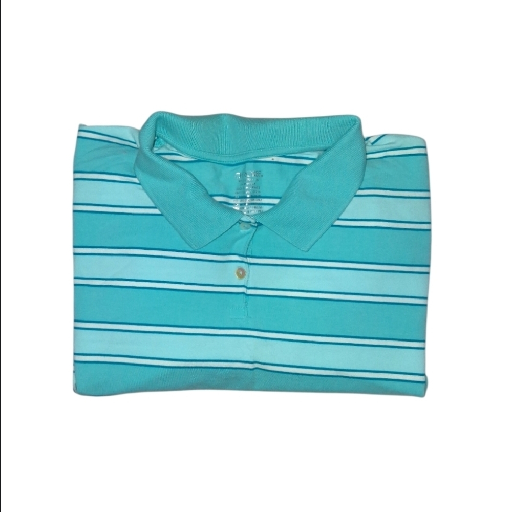 💕 $6 Bundled Cherokee Teal and White Polo Shirt